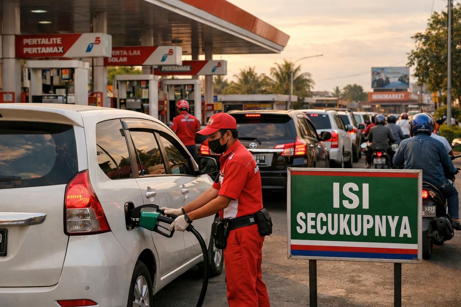 bahlil mengimbau warga untuk tidak panik dalam membeli bbm dan menggunakannya sesuai kebutuhan agar ketersediaan tetap terjaga.