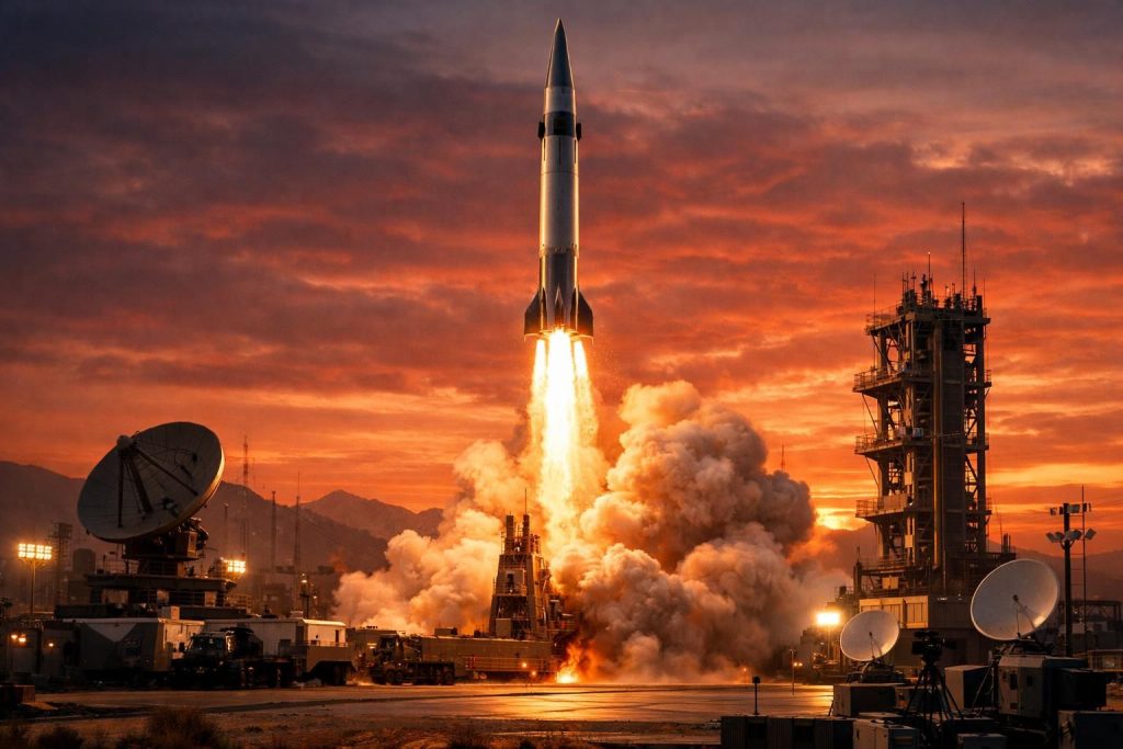 iran meluncurkan rudal canggih terbaru yang dirancang untuk menyerang basis as dan israel, meningkatkan ketegangan geopolitik di wilayah tersebut.