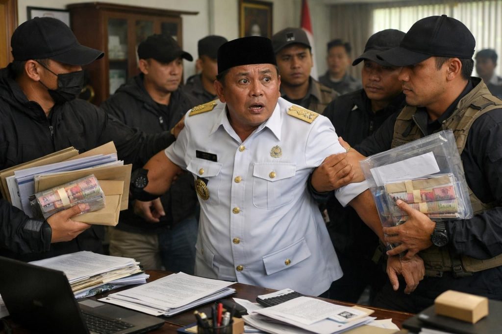 terungkap! ott bupati cilacap terkait pemalakan skpd untuk membiayai thr lebaran, skandal korupsi yang mengguncang pemerintahan daerah.