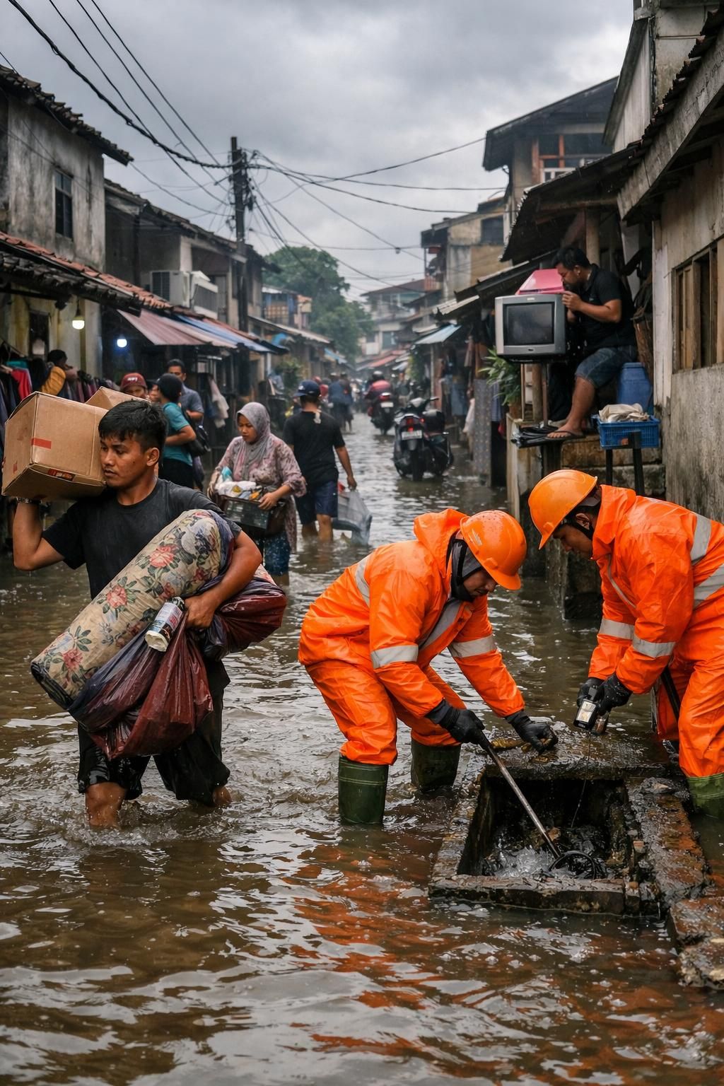 laporan lengkap banjir yang melanda jakarta hingga tangerang setelah hujan deras semalaman. dapatkan informasi terbaru dan tips keselamatan di cnbc indonesia.