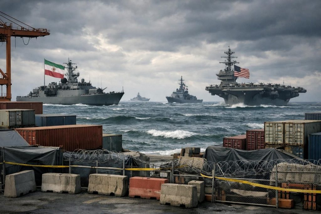 iran mengancam akan menutup kembali selat hormuz jika amerika serikat terus melakukan blokade pelabuhan, meningkatkan ketegangan di kawasan strategis tersebut.