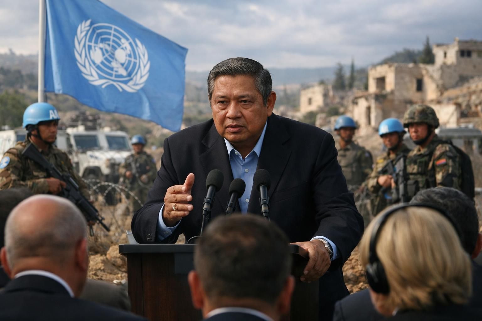 sby mendesak pbb untuk menghentikan misi unifil setelah tiga prajurit tni tewas di lebanon, menegaskan perlunya langkah cepat demi keselamatan personel.