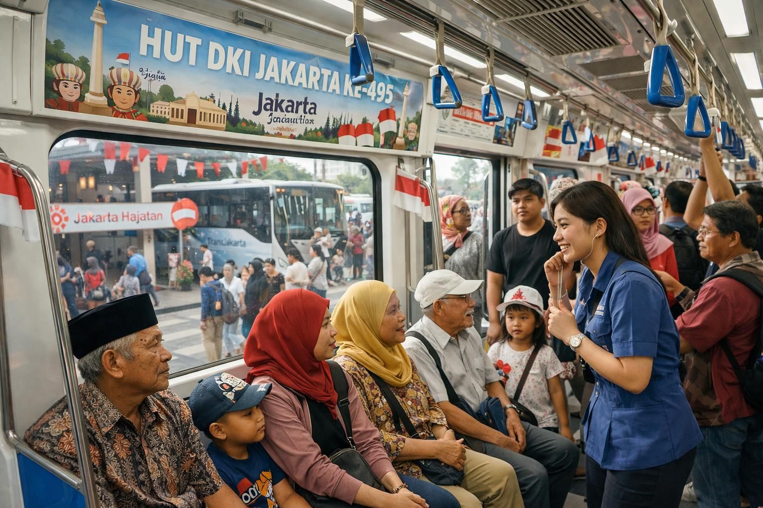 rayakan hut jakarta dengan transum dan nikmati berbagai tempat wisata gratis khusus untuk warga tanpa ktp dki. temukan cara seru menikmati kota tanpa biaya!