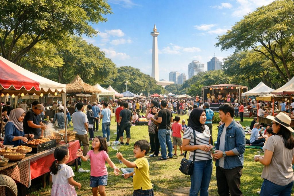 rayakan hut jakarta dengan mengunjungi transum dan berbagai tempat wisata gratis khusus untuk warga tanpa ktp dki. nikmati acara seru dan liburan hemat di ibu kota!