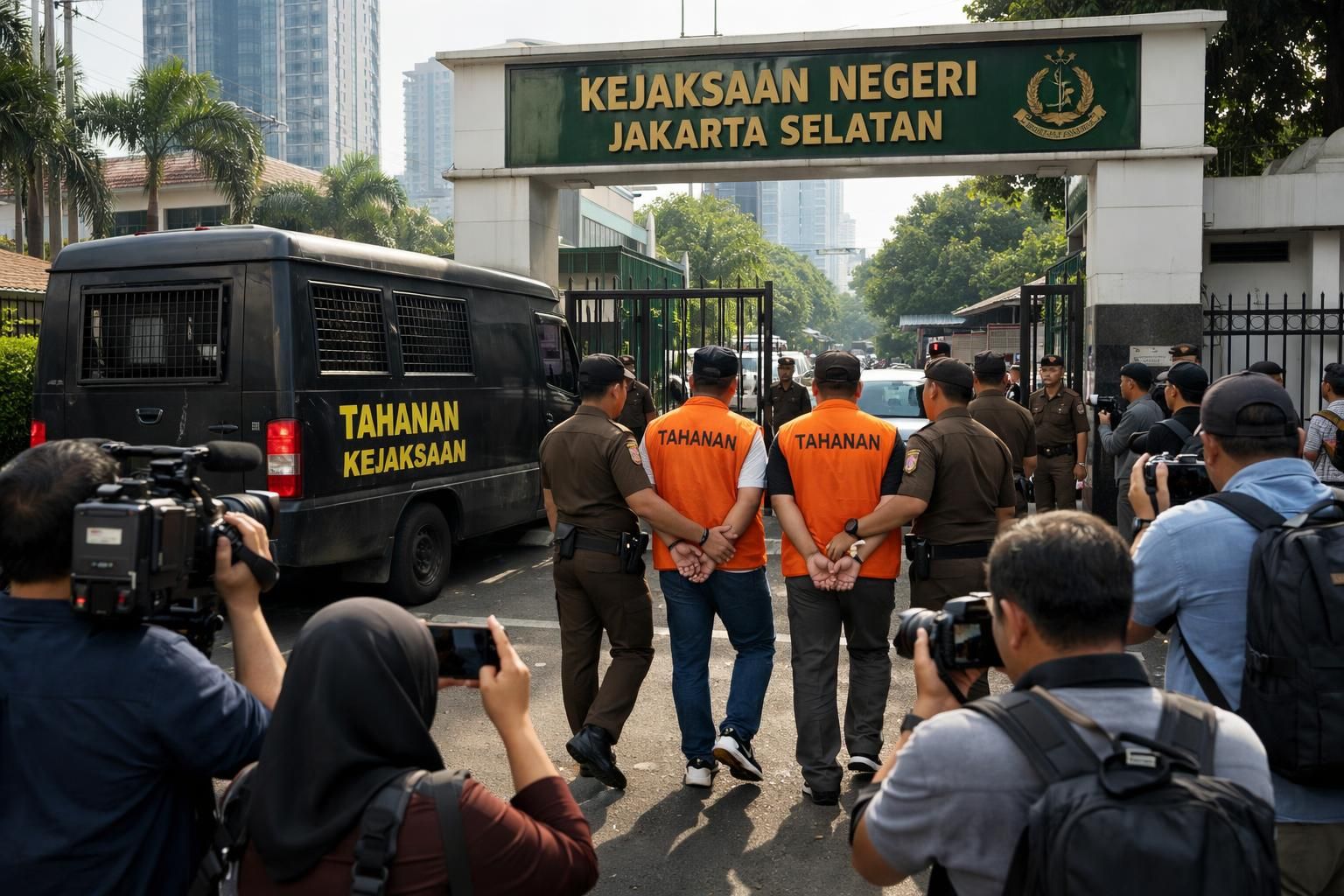 roy suryo dan dr tifa resmi diserahkan ke kejaksaan negeri jakarta selatan untuk proses hukum lebih lanjut.