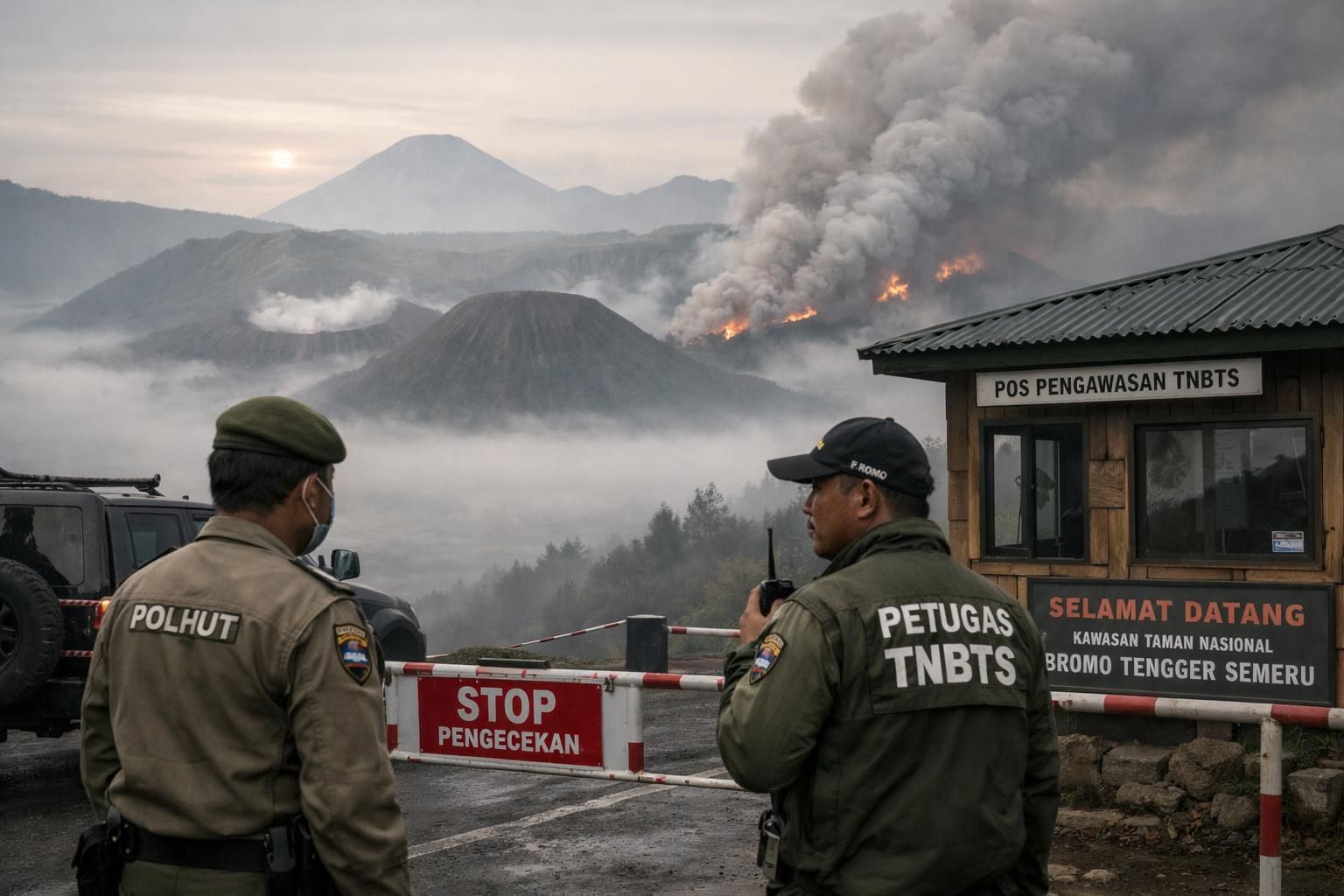 gunung bromo ditutup sementara akibat kebakaran. pengunjung yang sudah membeli tiket dapat mengklaim pengembalian dana. dapatkan informasi lengkap hanya di detiknews.