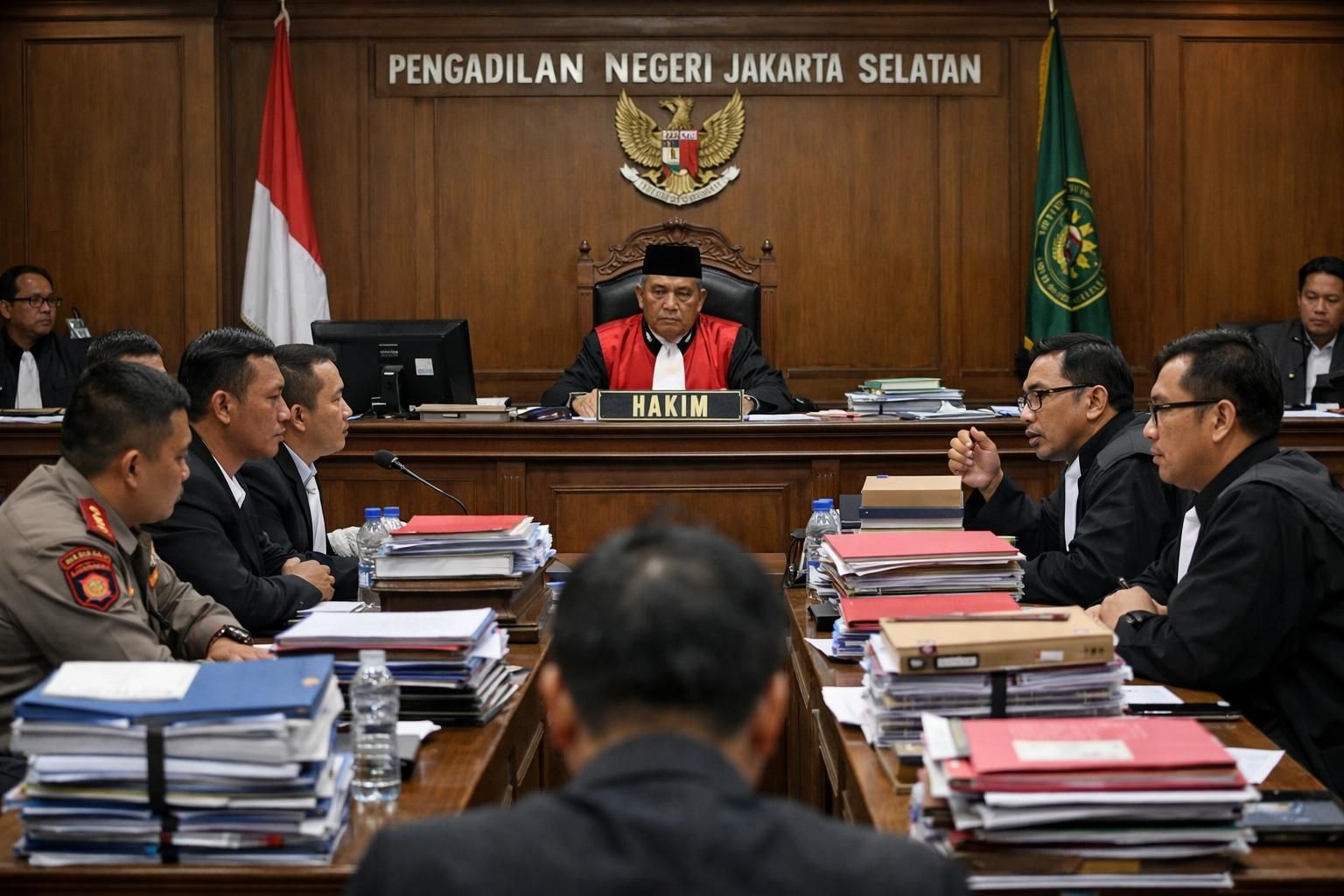 polri bekerja sama dengan kejagung untuk meminta hakim menolak gugatan praperadilan yang diajukan oleh febrie, menurut kompas.com.